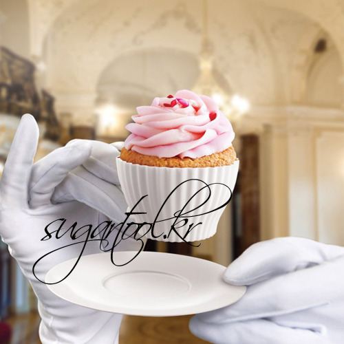 [핑크 추가]찻잔모양 컵케익 실리콘 베이킹몰드 4세트 PINK TEA-SET FOR CUP CAKE BAKING MOLD 4SET