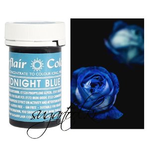 sugarflair 깊은 블루 컬러 미드나잇블루 Midnight blue
