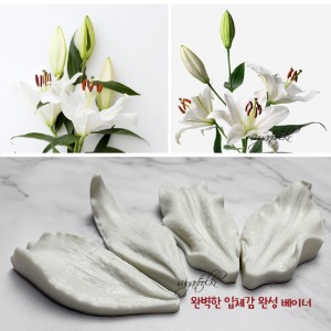 [Food_sugartool] 완벽한 입체감을 위한 백합 Lily 꽃잎 베이너와 잎사귀 베이너 풀 셋트