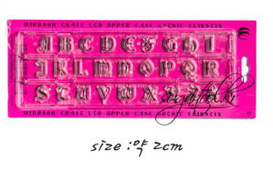 Windsor Clikstix Gothic Upper Case 알파벳 숫자